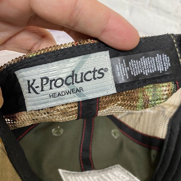 Camo Trucker Hat Mesh Cap Strap Back Baldwin Filters Real Tree AP Camouflage New - Picture 8 of 9